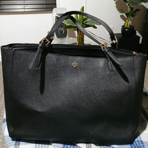 Tory Burch Emerson York tote used with some damage to the handles